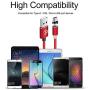 UGI Magnetic Charger Cable 3 in 1 Charging Cable Micro USB Type C USB C 6.6ft Nylon Braided LED Light Magnetic Phone Charging Cord Compatible with Android,Phone,Smartphone,Tablet,All Phone Devices