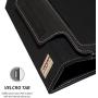 Snugg iPad Mini 5 (2019) & iPad Mini 4 (2015) Leather Case, Flip Stand Cover - Black