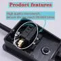 Twidec/10A 250VAC Momentary Nonslip Plastic Foot Pedal Switch SPDT NO NC Handsfree Black Foot Switch for CNC Industrial with 5-ft Cable with Piggyback Plug (3-Pronged) TFS-1XCT