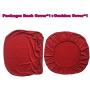 Loghot Chair Covers Spandex Universal Computer Office Desk Stretch Rotating Pure Color Chair Cover (Red)