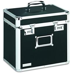 Vaultz Locking File Security Box, Letter Size, 13.25 H x 13.5 W x 10.5 D Inches, Black (VZ01165)
