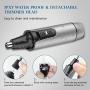 Ear and Nose Hair Trimmer 2021 Professional Painless Eyebrow Facial Ear Hair Trimmer Clipper for Men and Women,Battery-Operated IPX7 Waterproof Dual Edge Blades for Easy Cleansing (Sliver)