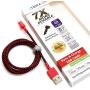 Tera Grand APL-WI114-RDBK 7X Durability Strain Relief, Nylon Braid, 4 Ft Lightning Cable, Red