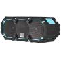 Altec Lansing Life Jacket 2 - Bluetooth Speaker, Wireless, Waterproof, Floatable, Portable, Loud Volume, Strong Bass, Rich Stereo System, USB Charger, Microphone, and 30 ft Wireless Range, IP67, Black