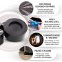 Anti Vibration Pads with Tank Tread Grip, 4 Pads + Level - Washer & Dryer Pedestals Fit All Machines - Noise Dampening, Protects Laundry Room Floor - Anti Vibrasion Pads for Washing Machine