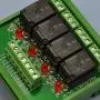 Electronics-Salon DIN Rail Mount 4 SPDT 10Amp Power Relay Interface Module, DC 12V Version.
