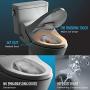 TOTO SW2044#01 C200 Electronic Bidet Toilet Cleansing Water, Heated Seat, Deodorizer, Warm Air Dryer, and PREMIST, Elongated, Cotton White