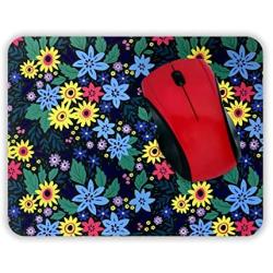 Cute Designer Desk Mouse Pad for Women, Pretty and Colorful Designs, Anti-Slip, Perfect Office, Work & Home Computer Accessory (Dandelion Pop, Rectangle)