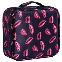 Wular Makeup Organizer | Makeup bag | Makeup Case | Travel bag With Compartments Adjustable Dividers for Makeup Brushes Toiletry Jewelry Digital Accessories