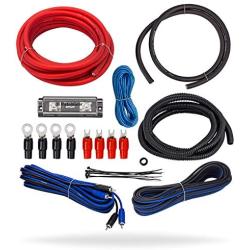 InstallGear 4 Gauge Complete Amp Kit Amplifier Installation Wiring Wire