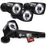 XVIM 1080P Full Color Night Vision 8CH Home Security Camera System, 4PCS 1080P HD Cameras with 1TB Hard Drive Night Vision Easy Remote Access Motion Alert