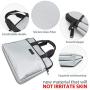 Premium Fireproof Document Bag with Three Zippers, Silicone Glass Fiber Wont Cause Itching. Big 15.3x12.6x2.9 Inches Withstands Intense Heat to 2,192 Degrees. Water Proof, Convenient Handles