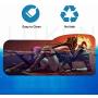 Gaming Mouse Pad Professional Curved Extended Size Large Computer Laptop Keyboard Desk Mat Waterproof Mousepad with Stitched Edges Anti Slip Rubber Base for School Office Home (Chandra and Liliana)