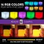 Mr.Go 14-inch 35cm Rechargeable LED Color Cube Light Seat W/Remote Control Magic RGB Color Changing Side Table Stool Home Bedroom Patio Pool Party Mood Lamp Night Light Romantic Decorative Lighting Mr.Go 14-inch 35cm Rechargeable LED Color Cube Light Seat W/Remote Control Magic RGB Color Changing Side Table Stool Home Bedroom Patio Pool Party Mood Lamp Night Light Romantic Decorative Lighting