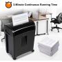 Zoomyo 10-Sheet Cross-Cut Paper, CD and Credit Card Home Office Shredder, P-4 High Security Shredders with 3.6 Gallons Wastebasket, Separated CD Container, Black