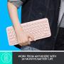 Logitech K380 Multi-Device Wireless Bluetooth Keyboard for Mac - Rose