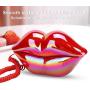 Bewinner1 European Style Home Telephone,Fashionable Cute Red Lips Shape Telephone,Innovative Protable Desktop Landline Phone,for Holiday Celebrations,Birthdays and Valentines