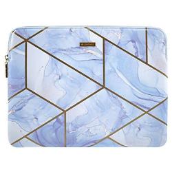 Comfyable Tablet Sleeve for iPad Pro 12.9 inch 2020 & Smart/Magic Keyboard with Pencil Holder - PU Leather Bag Waterproof Slim Protective Cover Case - Blue Ocean