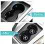 Coasters-car 2.75 inch Auto Cup Silicone Insert Coaster Anti Slip Car Cup Holder Mat Accessories 2 Packs