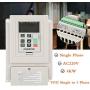 VFD Single to 3 Phase,4kW 220V AC Single-phase Variable Frequency Drive Inverter, VFD Speed Controller Inverter for 3-phase Motor