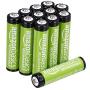 Amazon Basics 12-Pack AAA Rechargeable Batteries, 800 mAh, Pre-charged