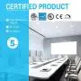 Ensenior 1 Pack 4 Inch Ultra-Thin LED Recessed Ceiling Light with Junction Box, 6000K Clear White, 9W 75W Eqv, Dimmable Downlight, 750LM High Brightness - ETL Certified Ensenior 1 Pack 4 Inch Ultra-Thin LED Recessed Ceiling Light with Junction Box, 6000K Clear White, 9W 75W Eqv, Dimmable Downlight, 750LM High Brightness - ETL Certified