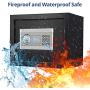 Kacsoo 1.0 Cubic Feet Safe Security Box, Fireproof and Waterproof Safe Cabinet, Digital Combination Lock Safe with Keypad LED Indicator, for Home, Business or Travel (1.0)