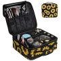 Makeup Travel Case MRSP Makeup Bag,Travel Makeup Organizers And Storage Cosmetic Travel Case Makeup Brushes Toiletry Travel Accessories Sunflower