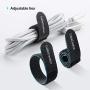 Cable Ties 7 inch, CableCreation 50PCS Reusable Fastening Organizer Cord/Tie Wrap, Nylon Adjustable Cable Management, 7 × 0.8 inch/Black