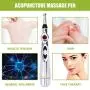 Electronic Massage Pen, Acupuncture Pen, Electric Meridian Energy, Electric Meridians Laser Acupuncture Machine for Pain Relief(Battery Not Included)