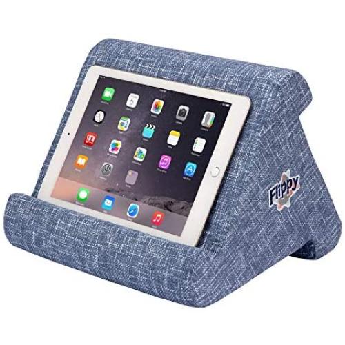 Flippy Multi-Angle Soft Pillow Lap Stand for Tablets, eReaders, Smartphones, Books, Magazines (Blue are You)
