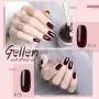 Gellen Gel Nail Polish KIT 6 Colors - Misty Rose & Midnight Series Pastel Pink Wine Tone, Rose Glitter Home Nail Art Salon Gel Manicure Set