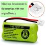 BT18433 BT-18433 BT28433 BT184342 BT-184342 BT284342 BT1011 BT-1011 OXWINOU Replacement Battery for AT&T and Vtech BT-8300 BATT-6010 89-1326-00-00 89-1330-01-00 CPH-515D Cordless Phone(Pack of 4)