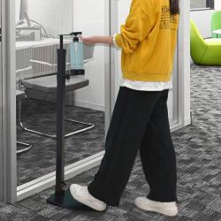 Foot Operated Soap Dispenser Hand Sanitizer Dispensers Stand Kit Non-Contact Adjustable with Pedal Refillable Soap Bottles for Office Toilet Restaurant