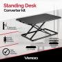 VERGO Standing Desk Converter Kit, Adjustable Height, 26'' Wide Laptop, Monitor and Computer Riser