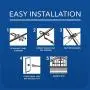 TV Antenna - RCA Outdoor Yagi Satellite HD Antenna with Over 70 Mile Range - Attic or Roof Mount TV Antenna, Long Range Digital OTA Antenna for Clear Reception, 4K 1080P Silver TV Antenna - RCA Outdoor Yagi Satellite HD Antenna with Over 70 Mile Range - Attic or Roof Mount TV Antenna, Long Range Digital OTA Antenna for Clear Reception, 4K 1080P Silver