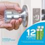 TurboLock Keyless Electronic Keypad Entry Door Lock Smart Knob Kit with Automatic Locking, Battery Backup & Easy Installation (No Bluetooth, Bronze)