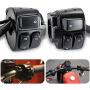 KATUR 1 Pair Motorcycle 1'' 25mm Handlebar Control Light Switch with Wiring Harness for Harley
