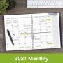 2021 Monthly Planner by AT-A-GLANCE, 8-1/2'' x 11'', Large, DayMinder, Gray (GC4700721) 2021 Monthly Planner by AT-A-GLANCE, 8-1/2'' x 11'', Large, DayMinder, Gray (GC4700721)