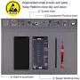 Anti Static Soldering Mat ESD Safe for Electronics, HPFIX ESD Mat Heat Resistant with ESD Wristband and Grounding Wire for Computer, iPhone iPad iMac,Laptop 15.9” x 12” Grey