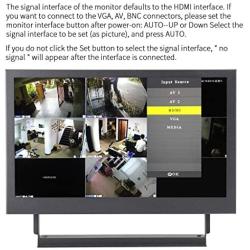 KENOWA 11.6 Inch Portable Monitor 1366x768 Display Screen, with HDMI VGA BNC AV USB Port, Alu Body Built-in Speaker, for Car Backup Camera PC TV Camera Raspberry Pi Window PS3 PS4 Extend Screen