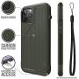 Vibe Series Case Designed for iPhone 12 Pro Max, Patented Rotating Mute Switch, 10ft Drop Proof, Compatible with MagSafe, Crux Accessories Attachment System, by Catalyst - Army Green