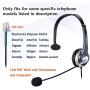 Callez Telephone Headset RJ9, with Noise Canceling Mic Mono, for ShoreTel 230 420 480 Polycom VVX310 VVX311 VVX410 VVX411 Avaya 1408 1416 5410 Plantronics NEC Corded Office Landline Deskphones W300A1
