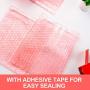 Fuxury Pink Anti-Static Bubble Pouches 7.5x7.5 Inch,2 Rolls 50 Packs Total Anti-Static Bubble Cushioning Wrap Pouch Bag Roll Bubble Bags Pouches