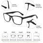 Blue Light Blocking Reading Glasses DONGDI Unisex Anti Eye Strain Computer Reading Frames with Spring Hinge Reading Eyewears for Women Men (Black,+0.0)