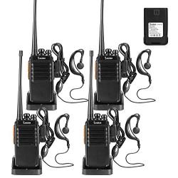 Seodon Walkie Talkies for Adults Long Range with One Extra Battery for Each Radio Rechargeable 4 Pack 2 Way Radio Up to 5 Miles Range in The Open Filed Two Way Radios Long Distance Walky Talky