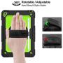 SEYMAC stock Case for iPad 6th/5th Generation, [Full-Body] Protection with 360 Degrees Rotating Stand [Pencil Holder] Hand Strap for iPad 5th/6th/ Air 2/ Pro 9.7(Green+Black)