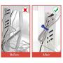 Rich&Ray Reusable Silicone Twist Ties with Strong Magnet for Bundling and Organizing Cables/Cords, Hanging or Holding Stuff, Can Be Used in Many Ways or Just for Fun (Black-20Pack)