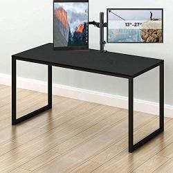 FORGING MOUNT Dual Monitor Desk Stand Mount, Full Motion Adjustable Computer Monitor Arm Mount Fits 13'' to 27'' LCD Screens, VESA 75 100,Each Arm Holds up to 22lbs,with C-Clamp and Grommet Base