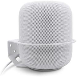 Wall Mount Compatible Apple HomePod, ALLICAVER Sturdy Metal Made Mount Stand Holder Compatible Apple HomePod. (White)